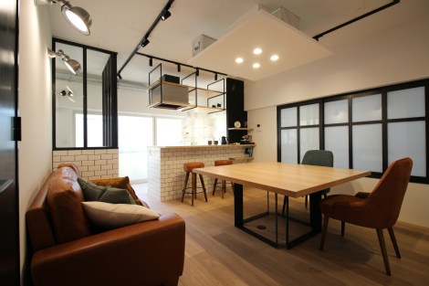 Living,Dining,kitchen